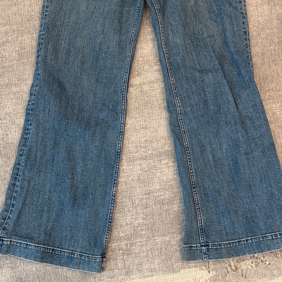 & other stories Wide Leg Blue Jean Denim Retro Pocket High Waist 29 - Picture 5 of 16